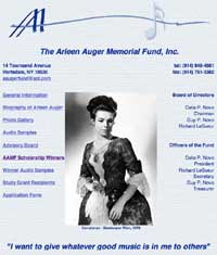 Arleen Auger Memorial Fund
